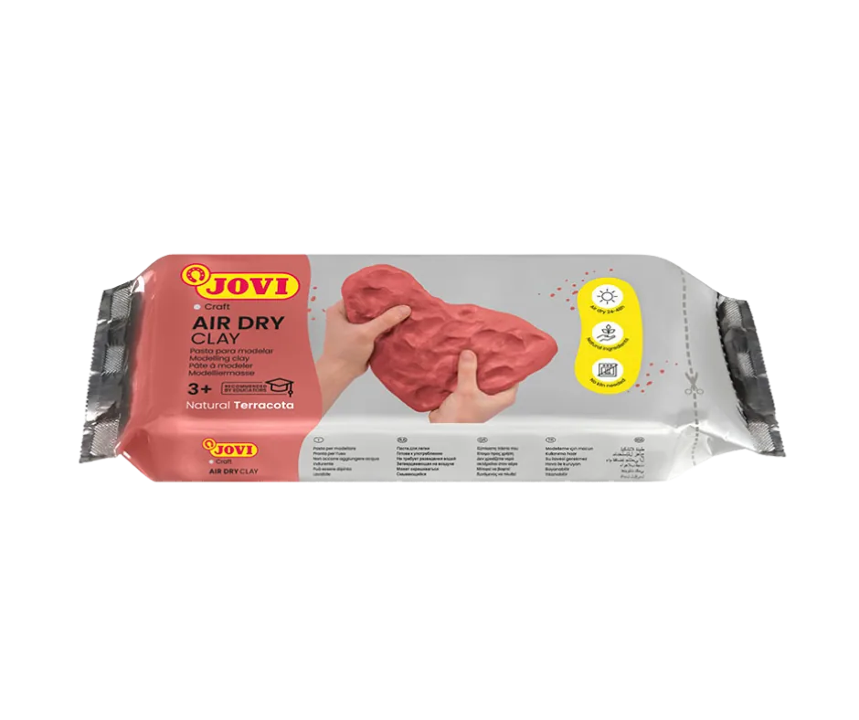 JOVI air dry clay 500g terracotta — made in Spain